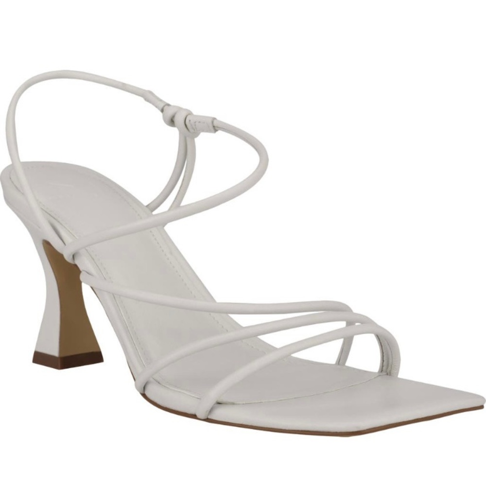 Marc Fisher Demi Strappy Sandals, White Sz 9.5